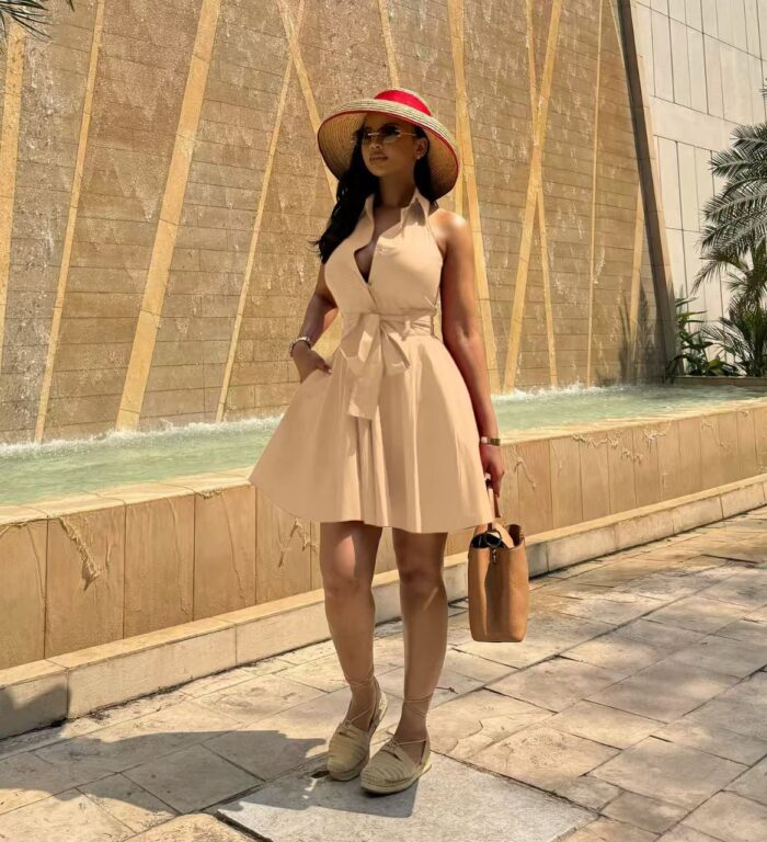 Elegant Short Cocktail Dress (D5943) - Image 3