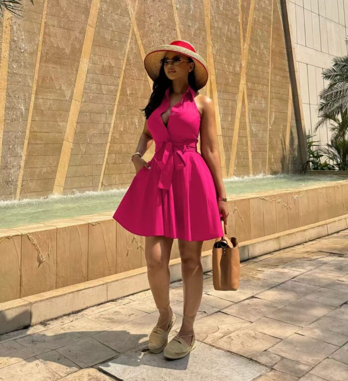 Elegant Short Cocktail Dress (D5943) - Image 2